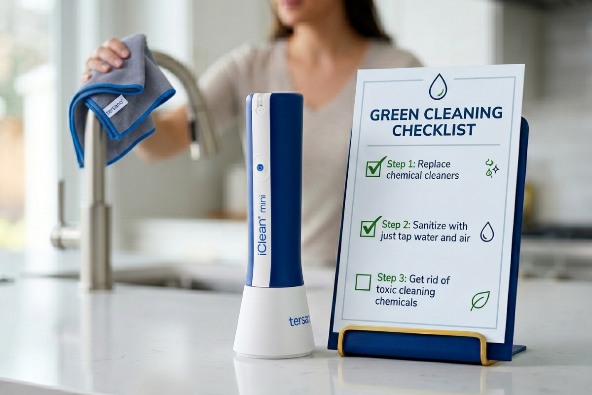 Green Spring Cleaning Checklist – Stabilized Aqueous Ozone Cleaning